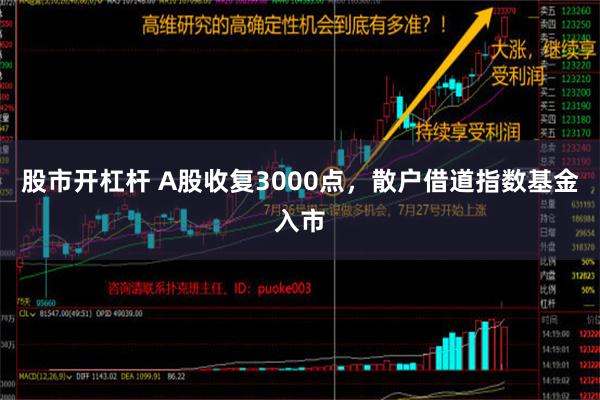 股市开杠杆 A股收复3000点，散户借道指数基金入市