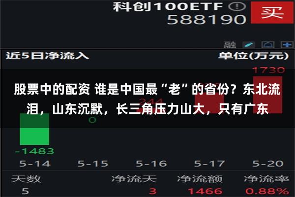 股票中的配资 谁是中国最“老”的省份？东北流泪，山东沉默，长三角压力山大，只有广东